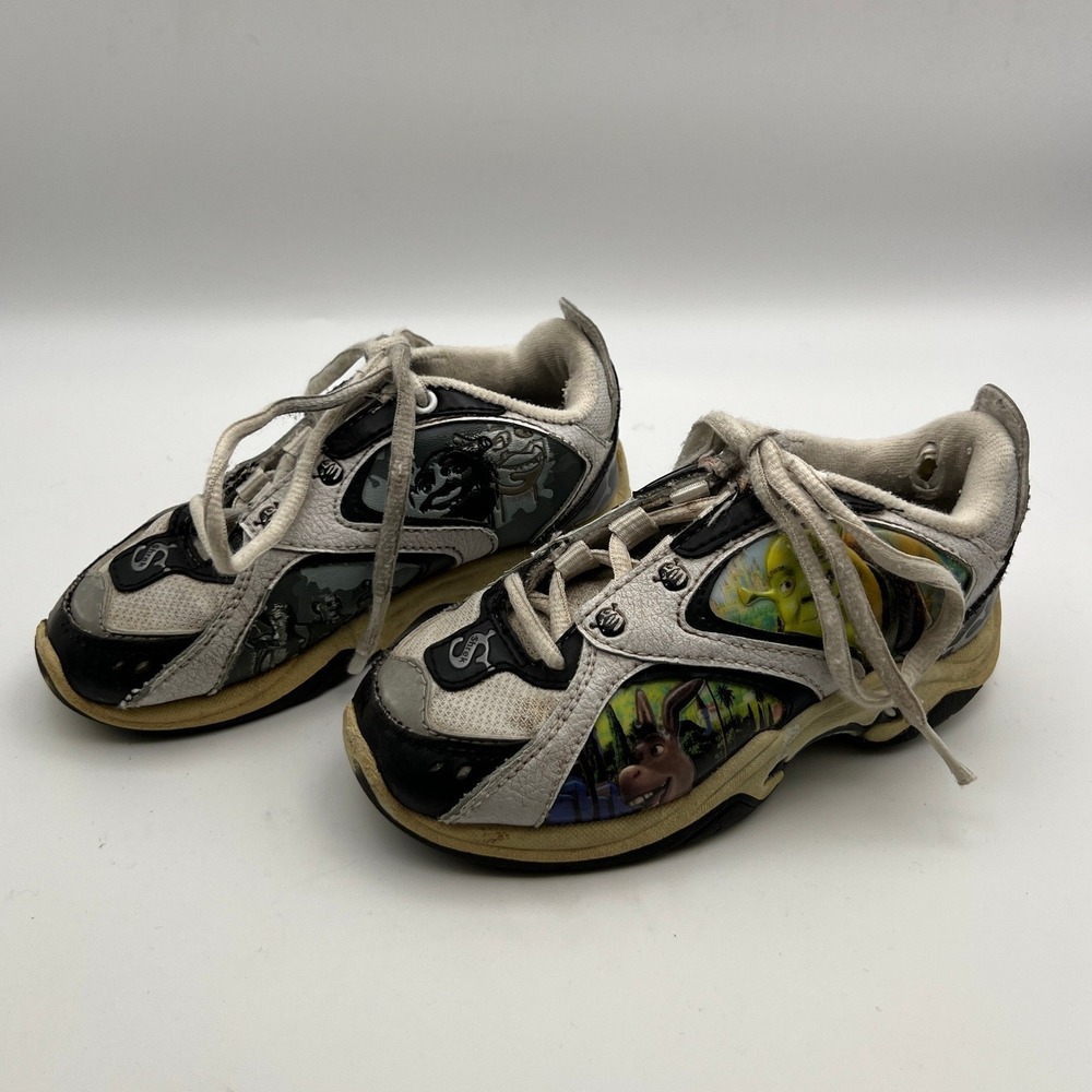 Vintage Shrek Urban Swamp Gear USG Kids 10.5 Sneakers Shoes Character Graphics